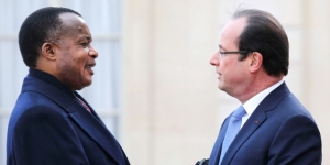 Denis Sassou Nguesso et François Hollande